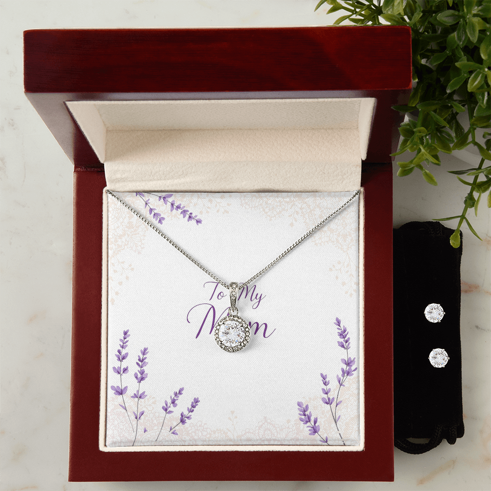 To My Mom Necklace - Lavender Grace