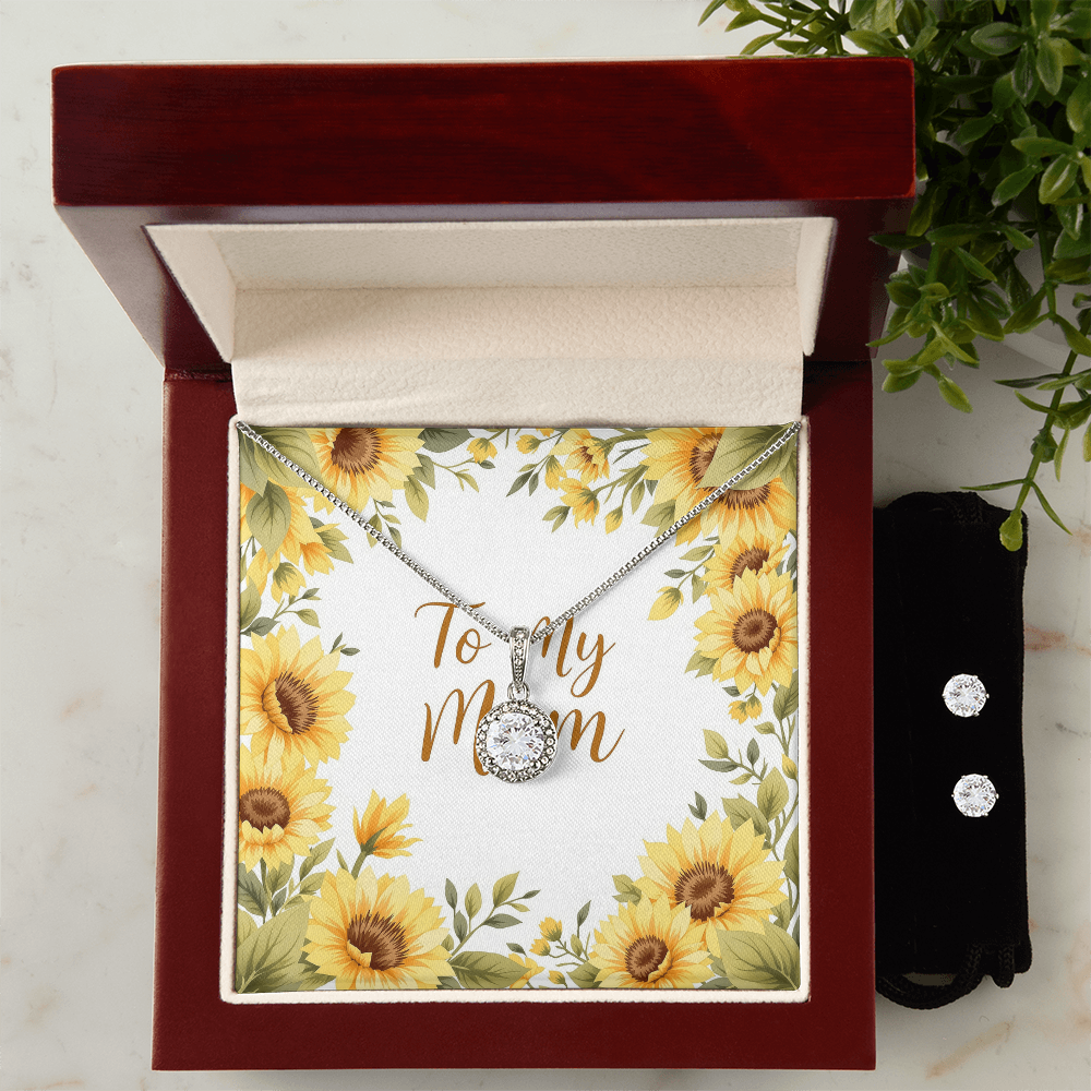 To My Mom Necklace - Sunflower Fields