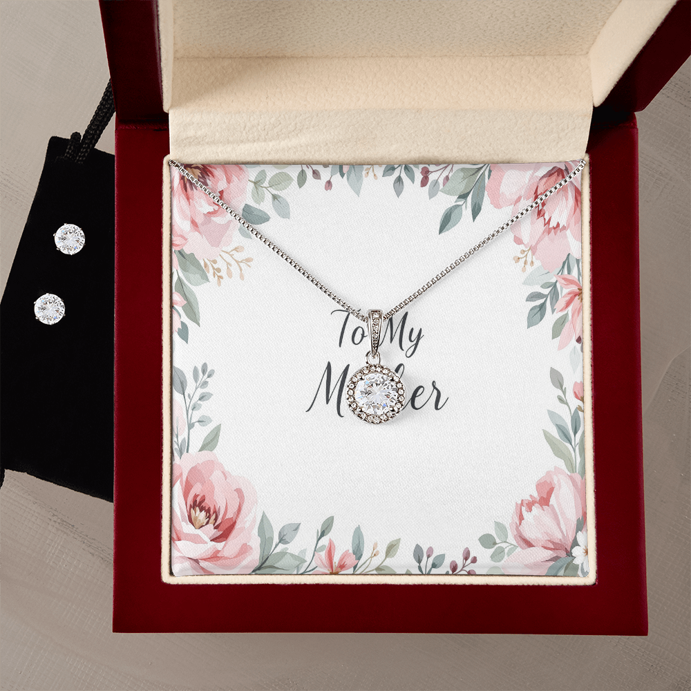 To My Mother Necklace & Earring Set